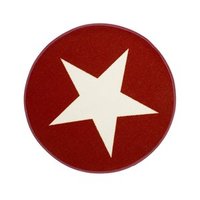 Barnmatta Gummerad Star - Röd