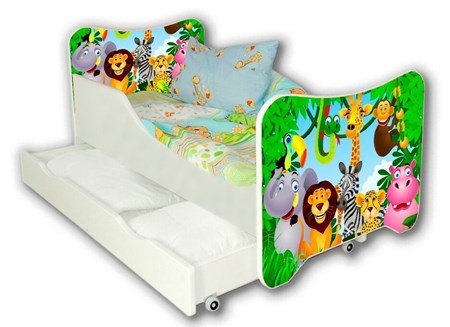 Cool beds Madagaskar juniorsäng med låda