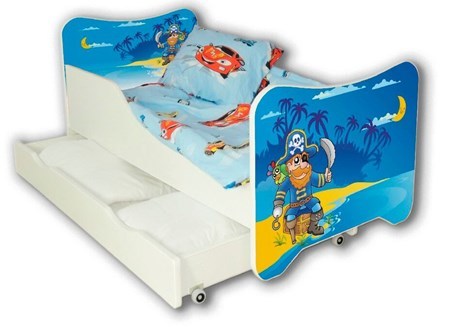 Cool beds Old pirate juniorsäng med låda