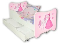 Cool beds Princess and horse juniorsäng med låda