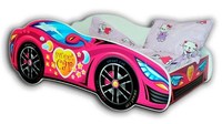Cool beds Racing car bilsäng - Rosa