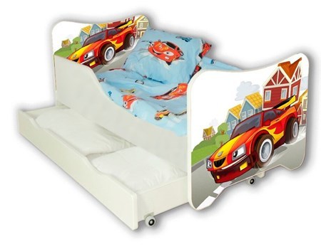 Cool beds Racing car juniorsäng med låda