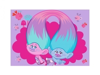 KIDS Barnmatta 95x133 Twins Trolls