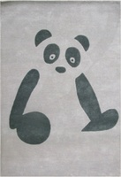 Panda barnmatta  110x160