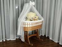 Wicker crib - Brun